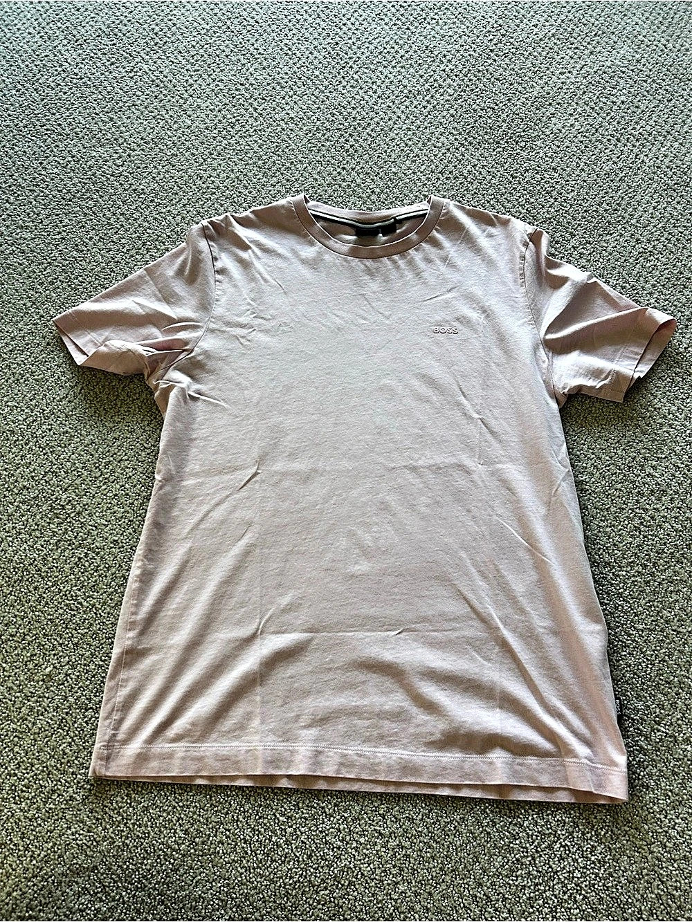 BOSS Short Sleeve Tee in Pink Size Large